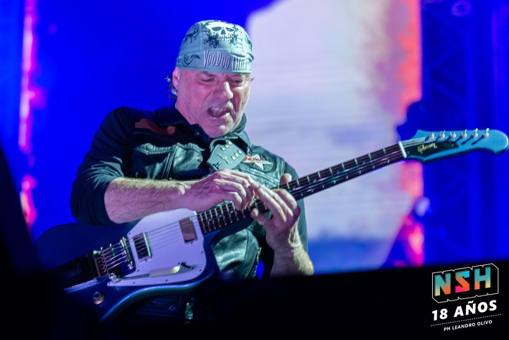 Foto del recital de La Renga en el Estadio de Huracán durante su gira "Totalmente Poseídos" en Buenos Aires, junio de 2024.