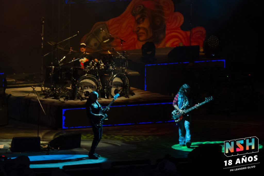 Foto del recital de La Renga en el Estadio de Huracán durante su gira "Totalmente Poseídos" en Buenos Aires, junio de 2024.