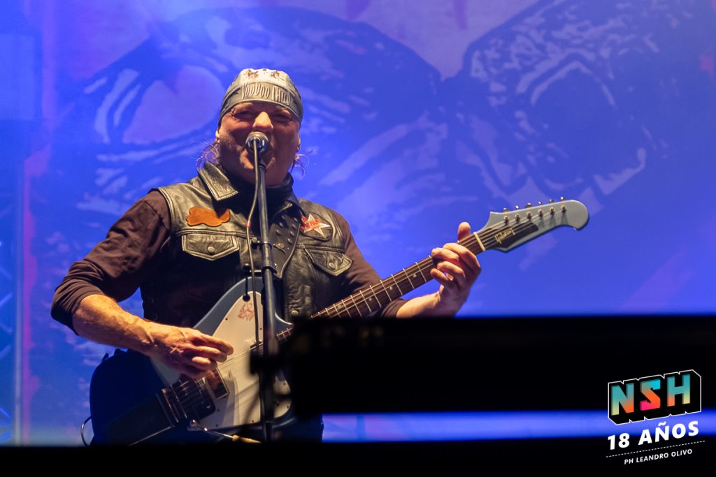 Foto del recital de La Renga en el Estadio de Huracán durante su gira "Totalmente Poseídos" en Buenos Aires, junio de 2024.