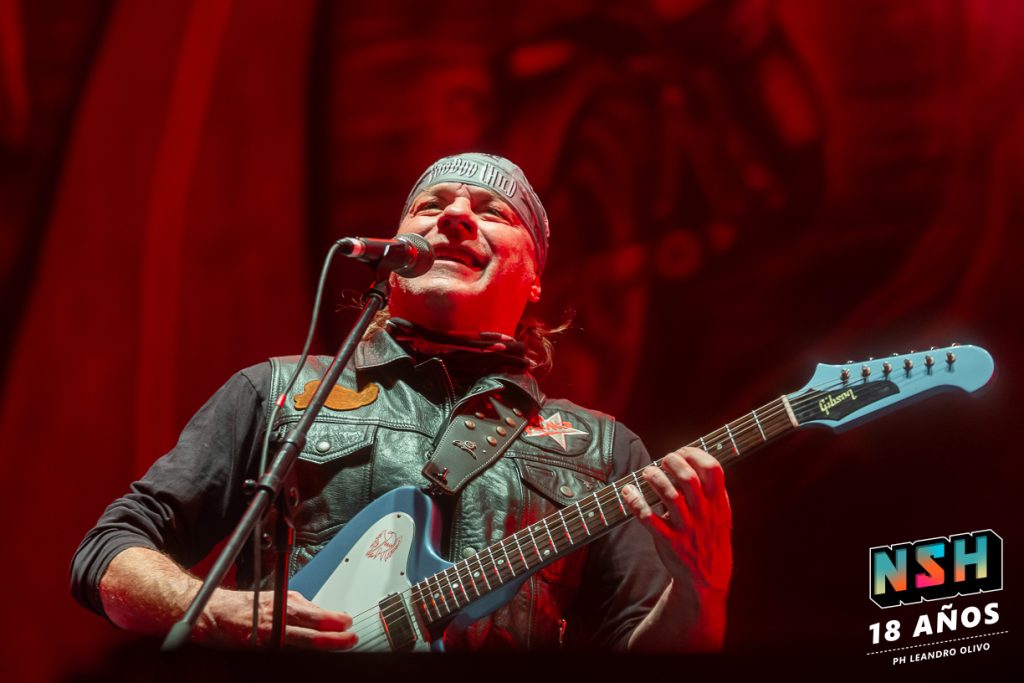 Foto del recital de La Renga en el Estadio de Huracán durante su gira "Totalmente Poseídos" en Buenos Aires, junio de 2024.