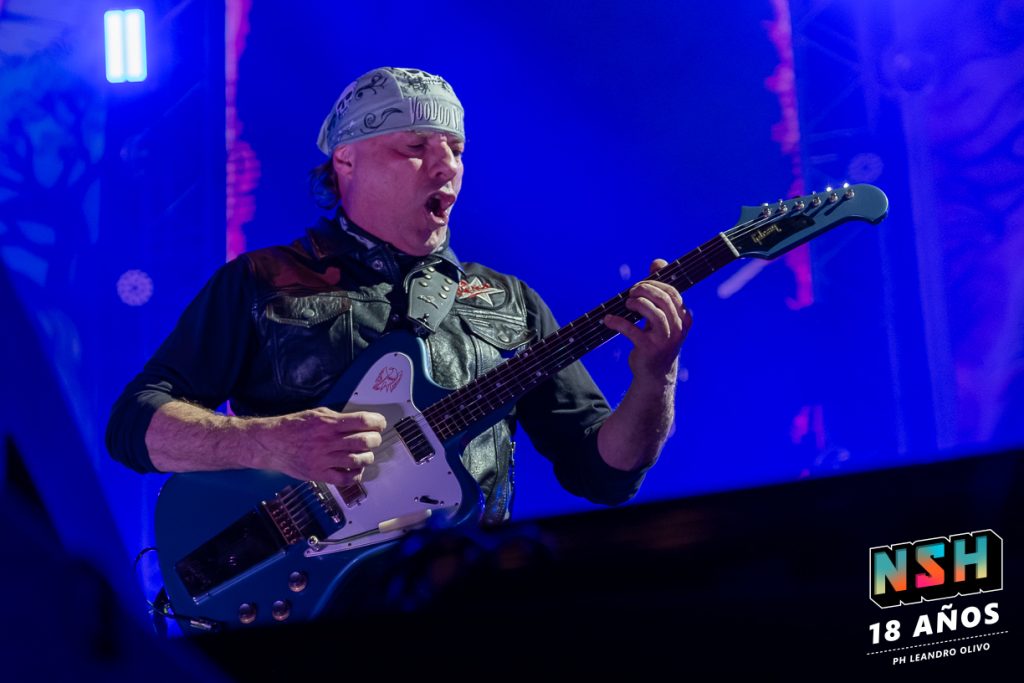 Foto del recital de La Renga en el Estadio de Huracán durante su gira "Totalmente Poseídos" en Buenos Aires, junio de 2024.