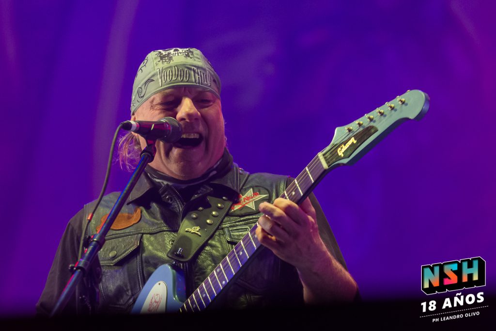 Foto del recital de La Renga en el Estadio de Huracán durante su gira "Totalmente Poseídos" en Buenos Aires, junio de 2024.