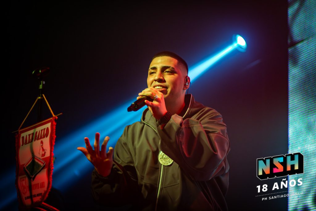 Nacho Ag durante su show del 13 de julio en Niceto Club