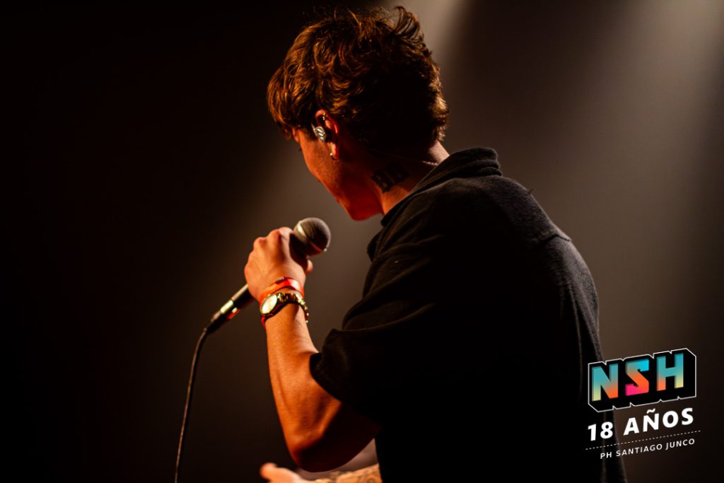 Nacho Ag durante su show del 13 de julio en Niceto Club