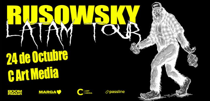 Rusowsky en vivo en C Art Media, Buenos Aires, presentando Daysi en 2025