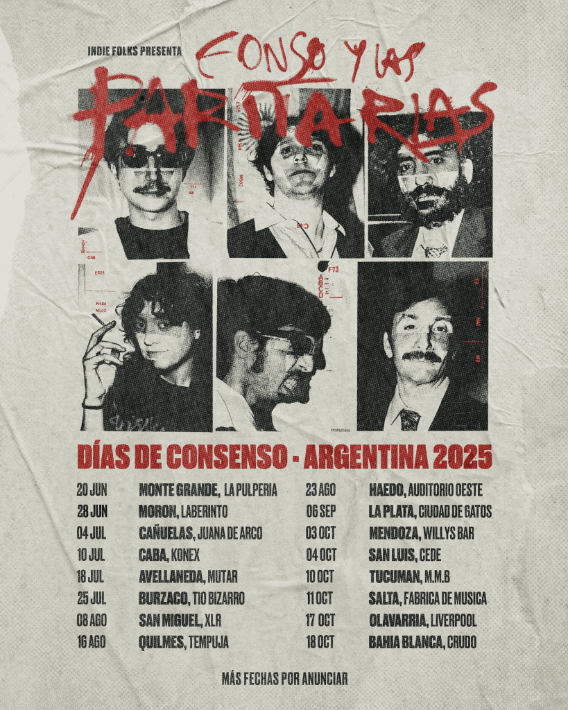 Fonso y Las Paritarias en vivo en Auditorio Oeste durante su gira nacional 2025