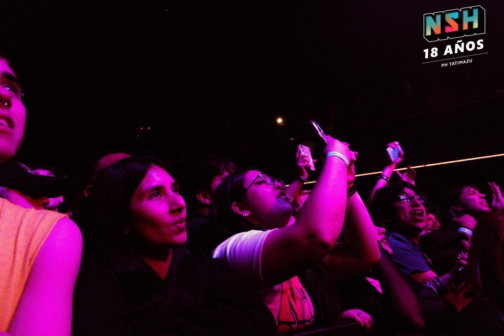 Fanáticos coreando ‘In Bloom’ en el cierre del show de Neck Deep en Argentina
