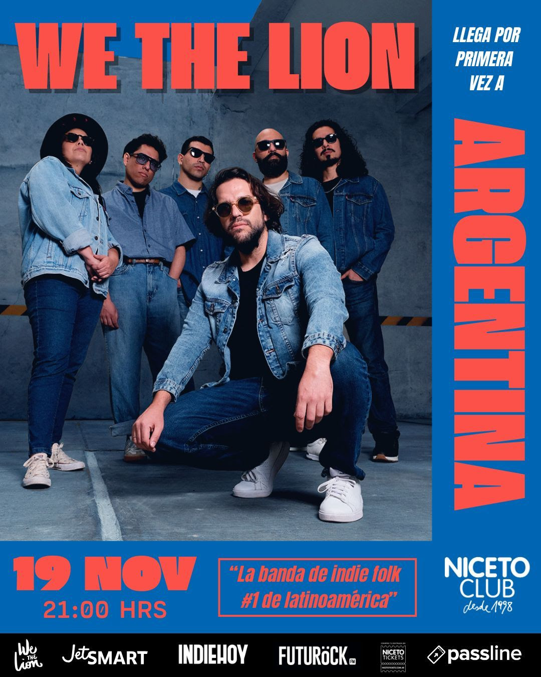 We The Lion en vivo presentándose por primera vez en Argentina en Niceto Club