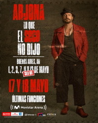 Ricardo Arjona en concierto en el Movistar Arena Buenos Aires 2026