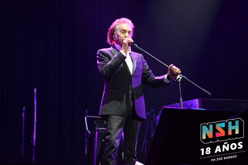 Los Palmeras y El Puma Rodríguez en vivo en el Movistar Arena, durante su show conjunto el 22 de septiembre en Buenos Aires