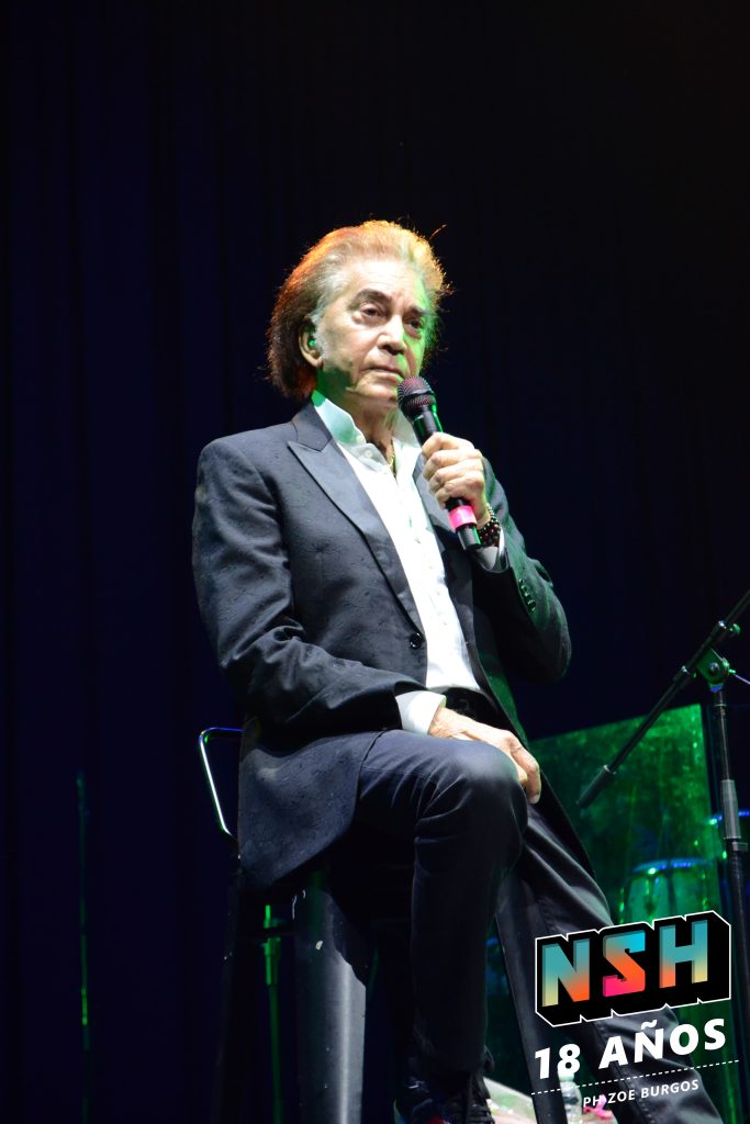 Los Palmeras y El Puma Rodríguez en vivo en el Movistar Arena, durante su show conjunto el 22 de septiembre en Buenos Aires