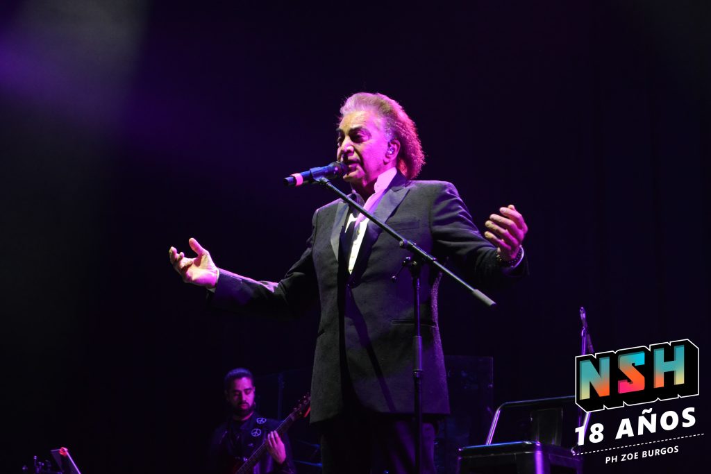 Los Palmeras y El Puma Rodríguez en vivo en el Movistar Arena, durante su show conjunto el 22 de septiembre en Buenos Aires