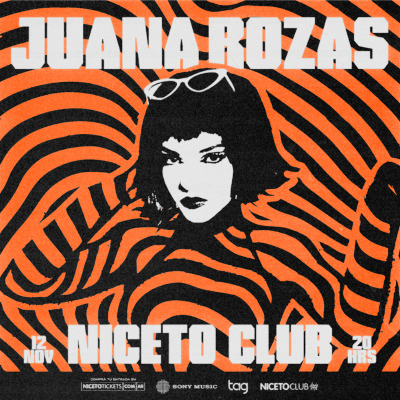 Juana Rozas en vivo en Niceto Club durante El último show de Tanya, performance electropop teatral en Buenos Aires