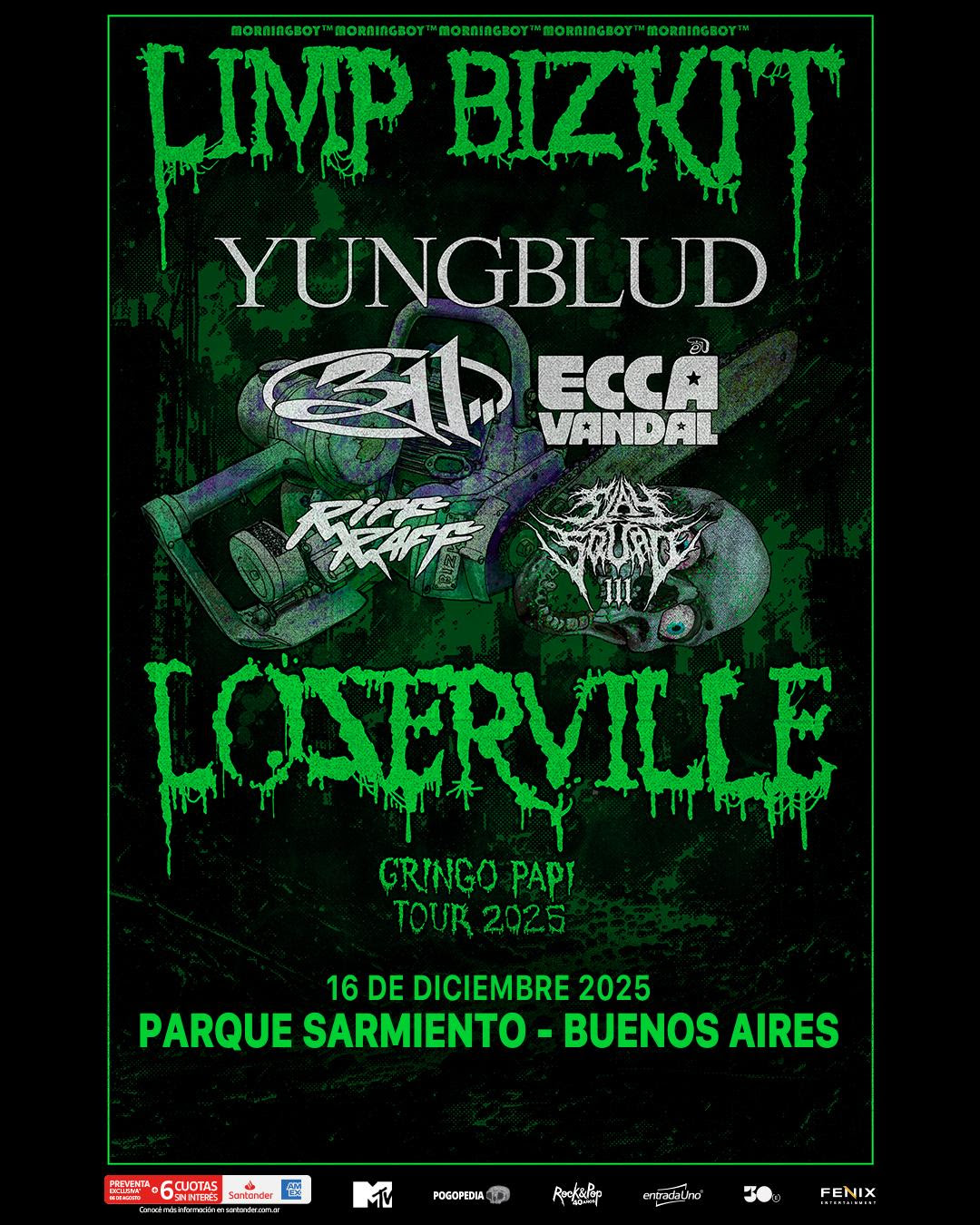 Flyer oficial del Loserville en Buenos Aires.