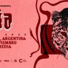 Flyer oficial del recital de Bôa en Buenos Aire