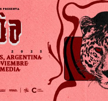 Flyer oficial del recital de Bôa en Buenos Aire