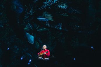 Gilberto Gil en concierto durante la gira Tempo Rei en Buenos Aires