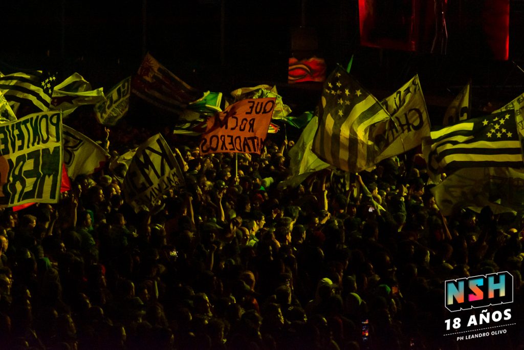 Vista panorámica del recital de La Renga en Uruguay con 31 canciones en el setlist.