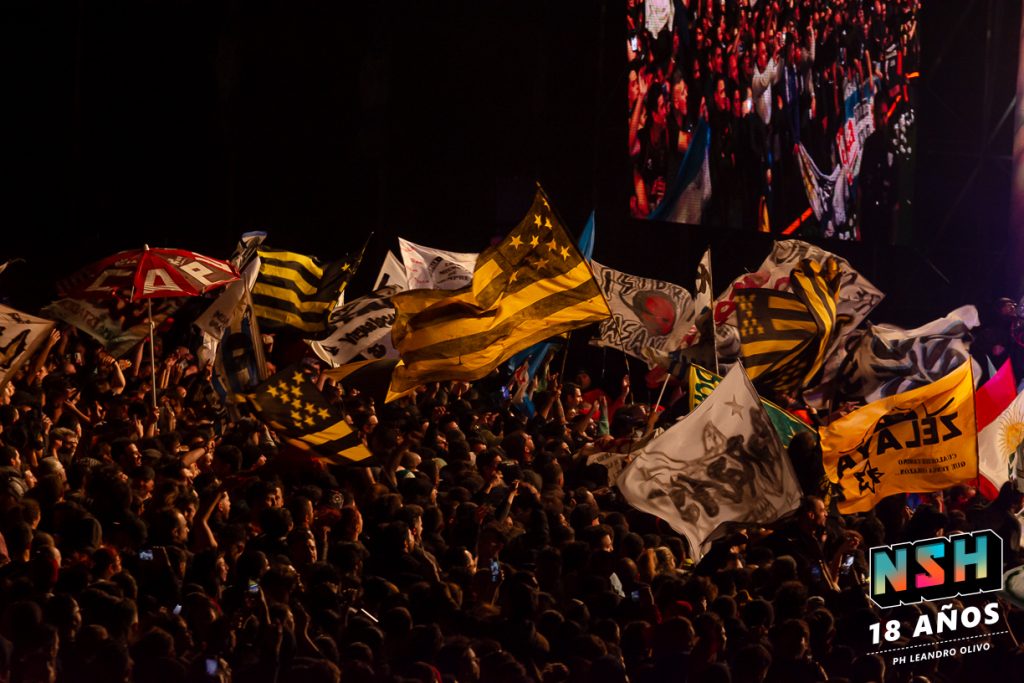 Vista panorámica del recital de La Renga en Uruguay con 31 canciones en el setlist.