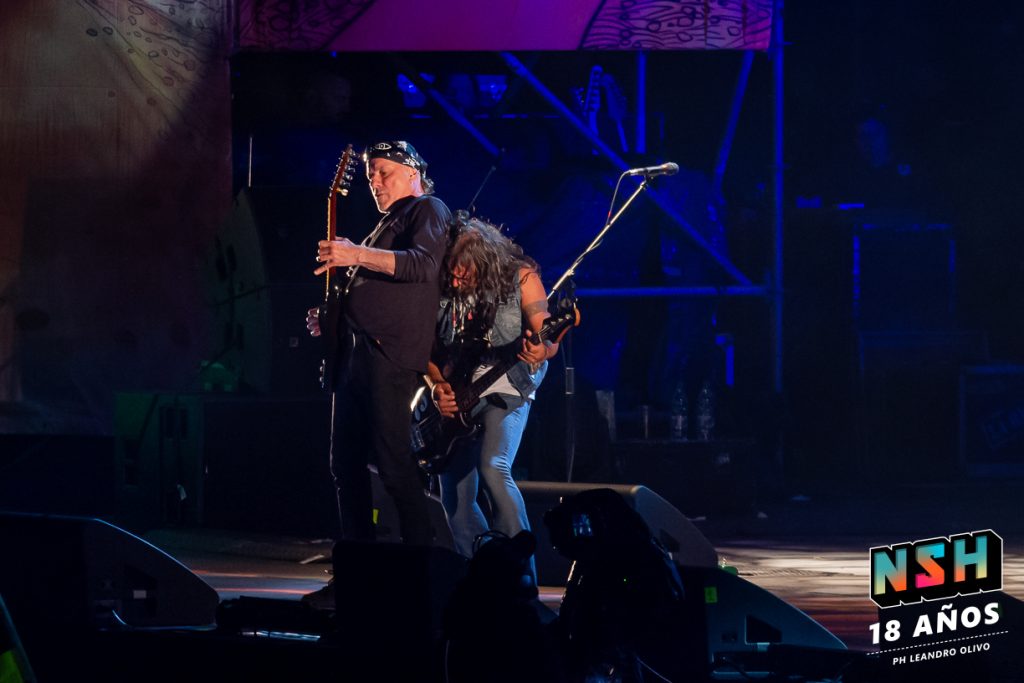 La Renga tocando “Hablando de la libertad” en el cierre del show en Colonia.