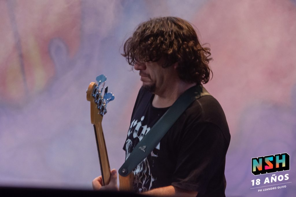 Cielo Razzo durante su set previo al show de La Renga