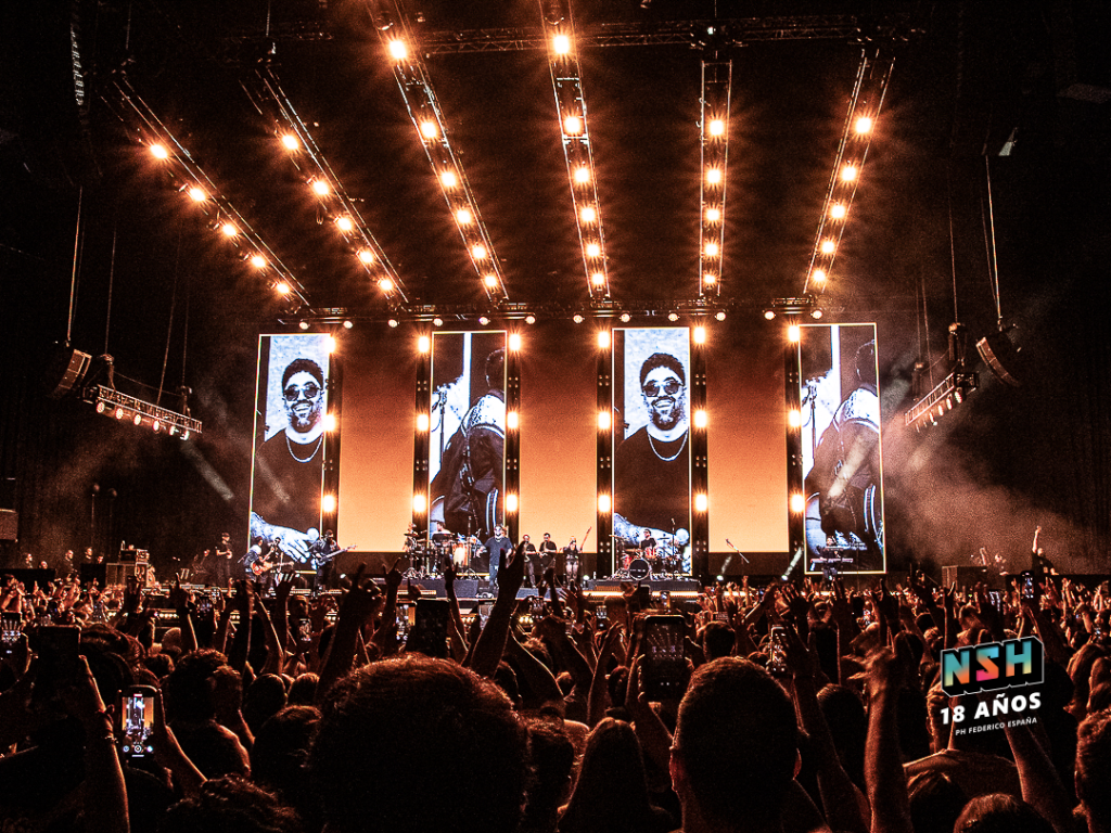 La banda Cruzando el Charco en su show 2025. PH. Federico España