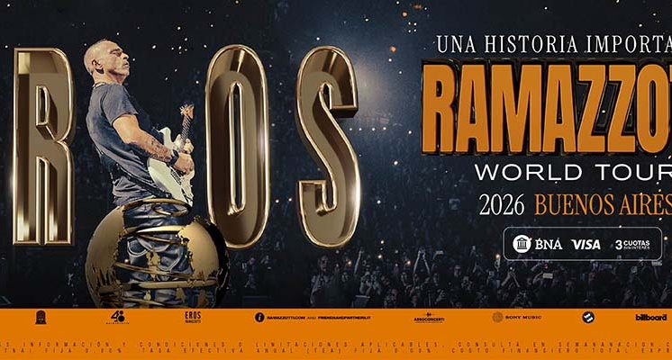Eros Ramazzotti en concierto Movistar Arena Buenos Aires 2026