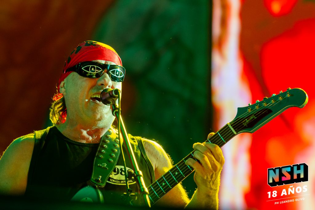 Escenario del Autódromo de Rosario durante el show de La Renga