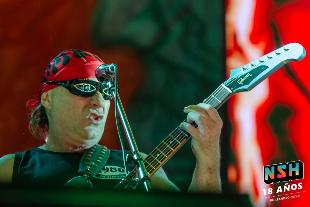 Escenario del Autódromo de Rosario durante el show de La Renga