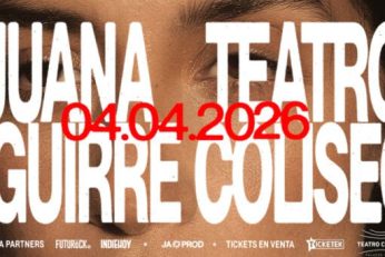 Juana Aguirre Teatro Coliseo. Flyer del concierto.