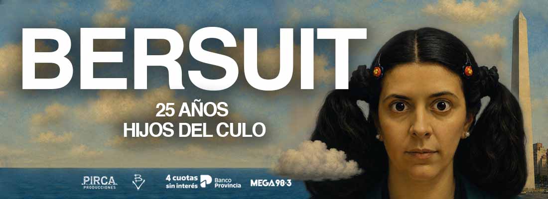 Bersuit Vergarabat celebra los 25 años de Hijos del Culo en el Movistar Arena el 3 de noviembre de 2026.