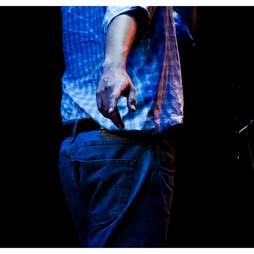 Rey Garufa en Arena Sur durante el show especial por los 40 años de Oktubre.